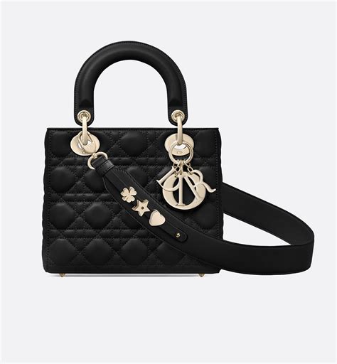 Small Lady Dior My ABCDior Bag Black Cannage 